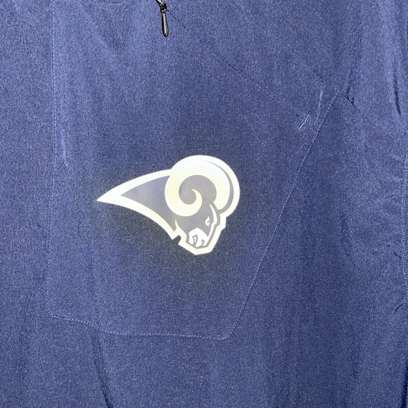 . NFL Los Angeles Rams sleeveless hoodie. Used button great condition - Picture 3 of 9